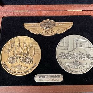 Harley-Davidson 10th Anniversary Gold and Silver Commemorative set #571 of 2003